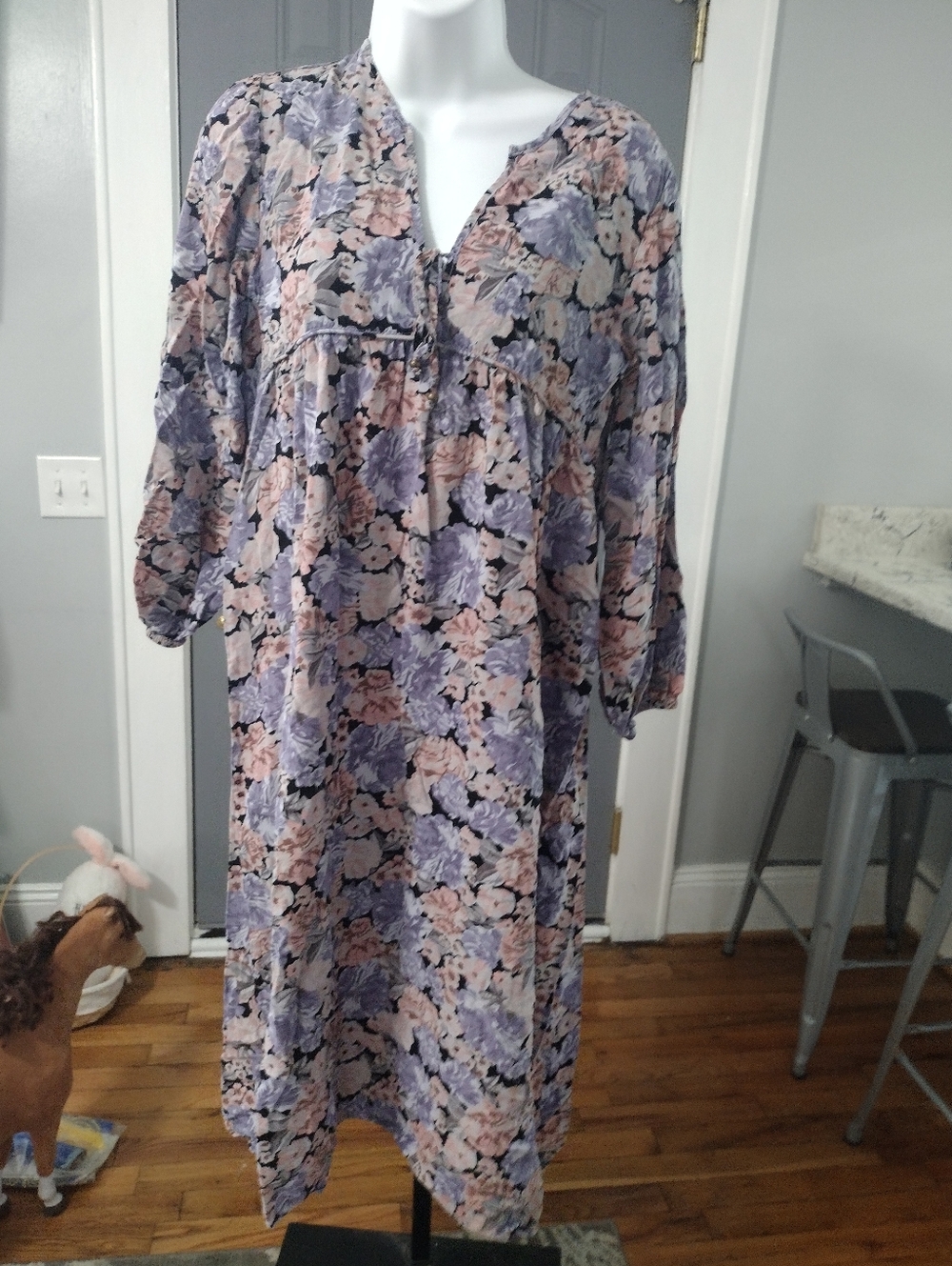 Sunday Up Lavender and Blush Floral Dress